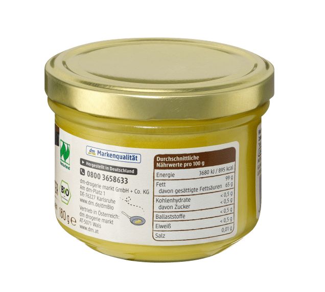 Bơ Ghee Rossmann hữu cơ 180gr dmBio enerBio - Ăn Kiêng - Giảm Cholesterol - Ăn thực dưỡng - OrganicStores