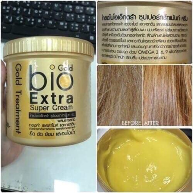 [NiKa shop] HẤP TÓC, Ủ TÓC PHỤC HỒI BIO GOLD EXTRA THÁI LAN SIÊU THƠM MƯỢT