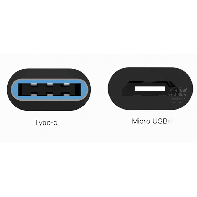 [HCM]Đầu chuyển đổi từ Micro USB sang Type C (Đen)