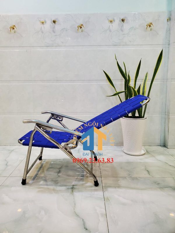 Ghế bố xếp sắt mini dây đan ĐẠI THÀNH-GX19