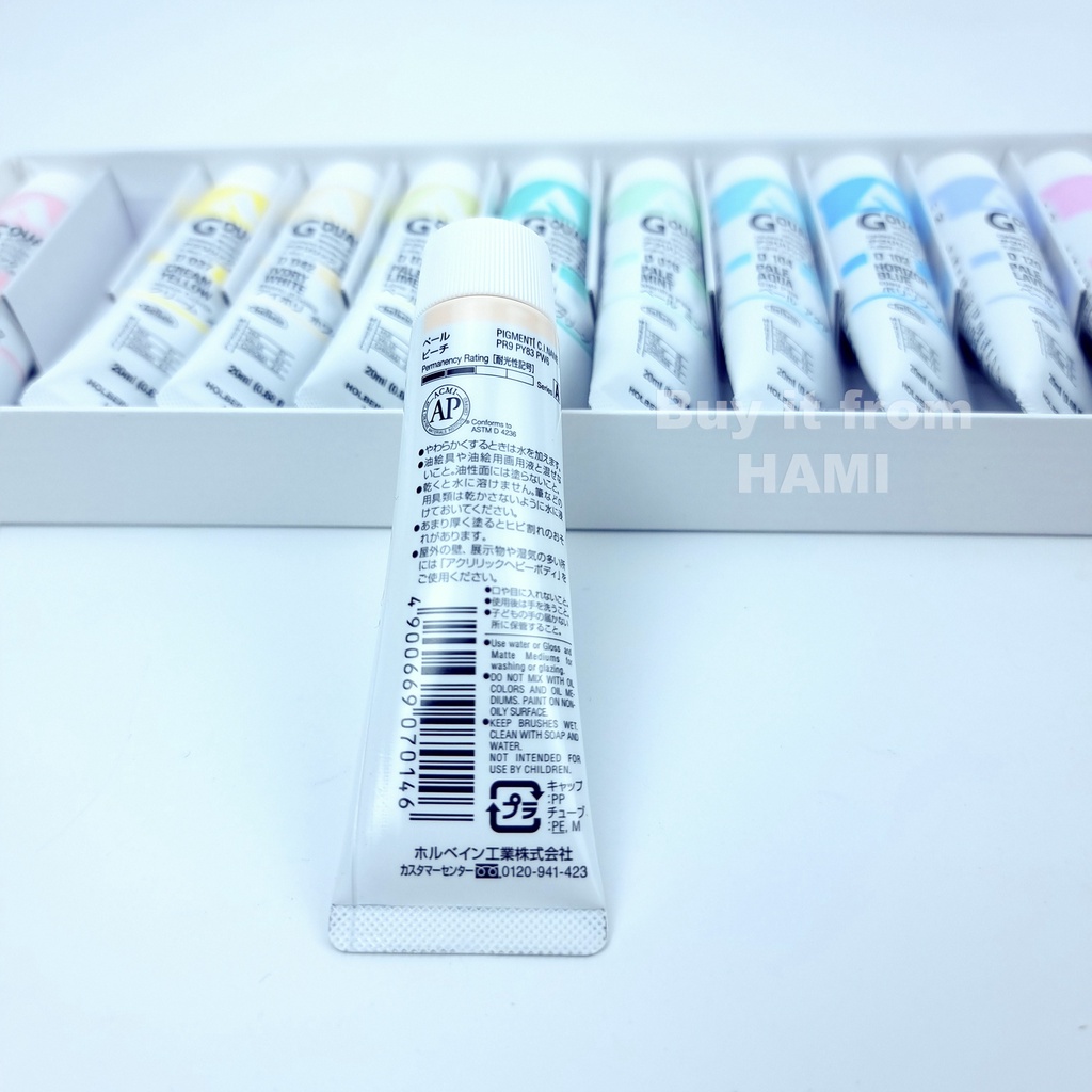 Màu Holbein Acrylic Gouache - PASTEL - 20ml
