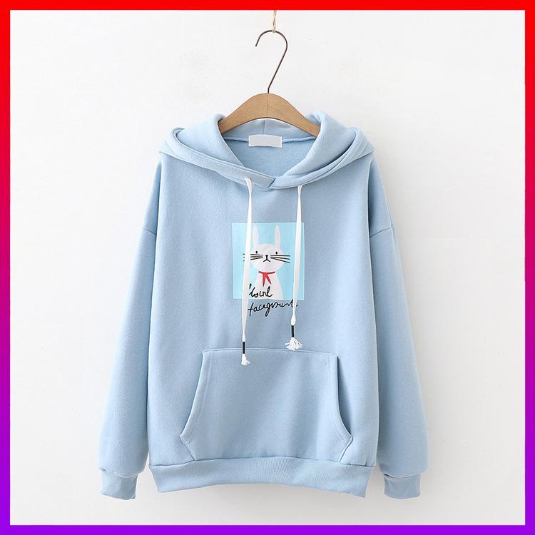 HCM Áo khoác Hoodie Thỏ Trắng CUTE hot hit - fc - NHShop