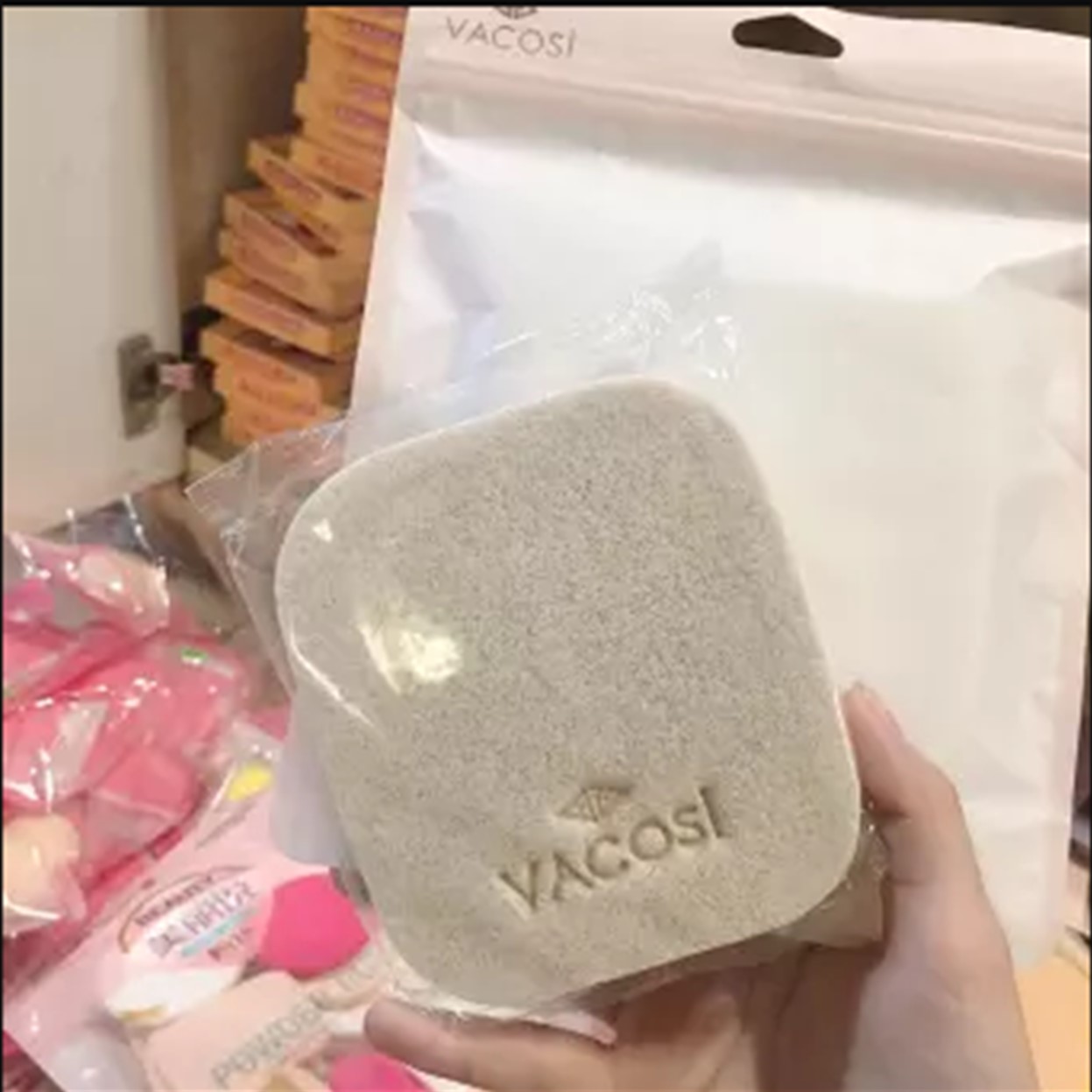 Vacosi Bông Bọt Biển Rửa Mặt Cleansing Sponge BP26