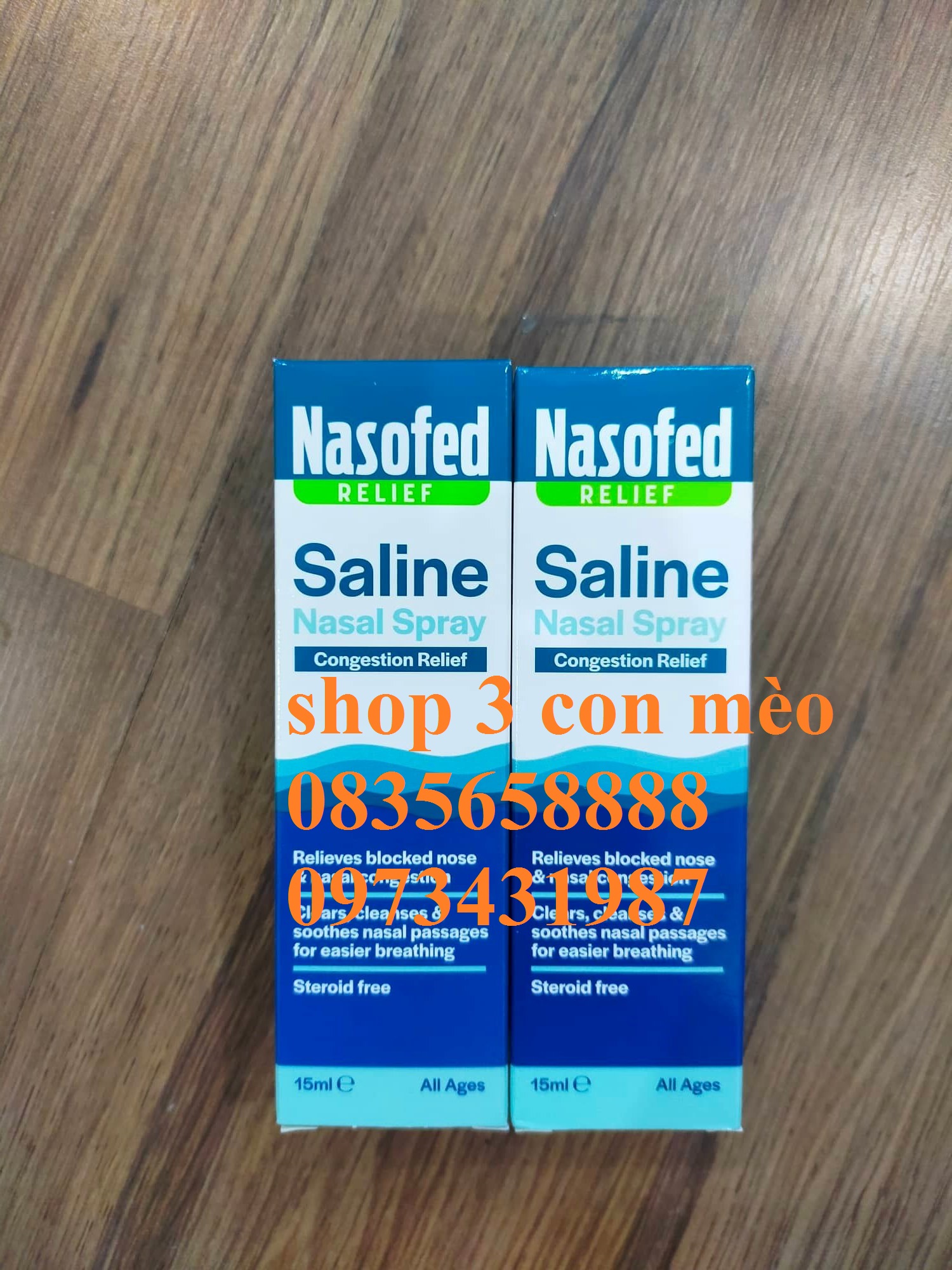Xịt ông bà Nasofed Saline Nasal Spray