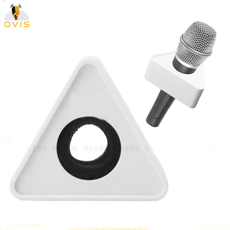 Gá Dán Logo Thương Hiệu Cho Micro Phỏng Vấn - Microphone Flag Box