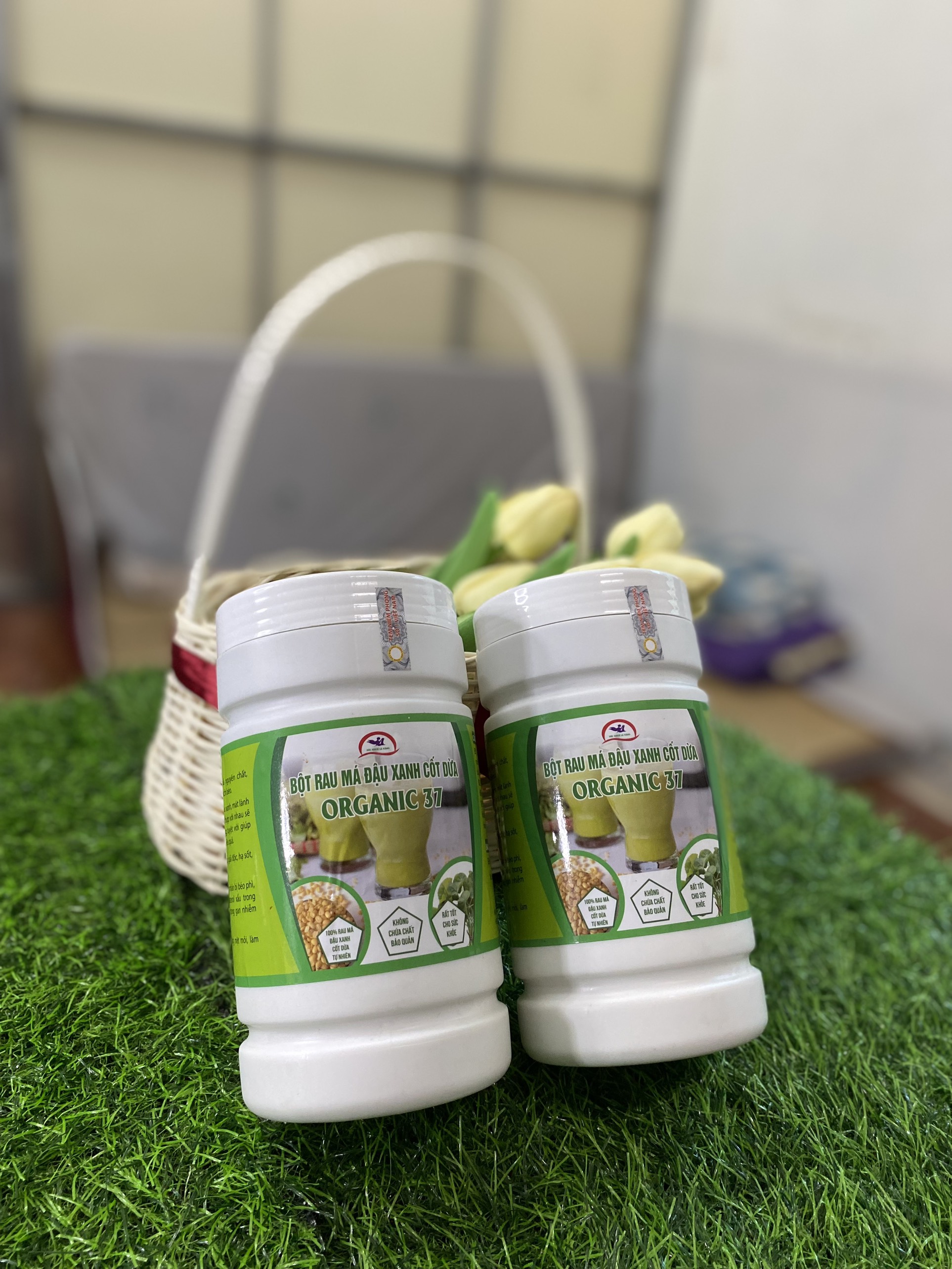 Bột Rau Má Đậu Xanh Cốt Dừa