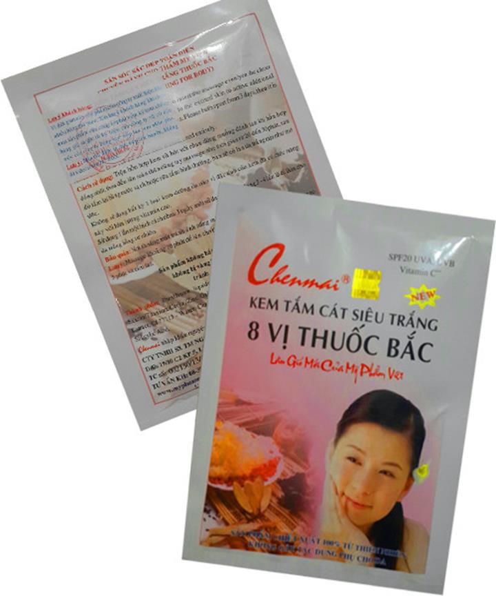 Gói tắm cát siêu trắng 8 vị thuốc bắc