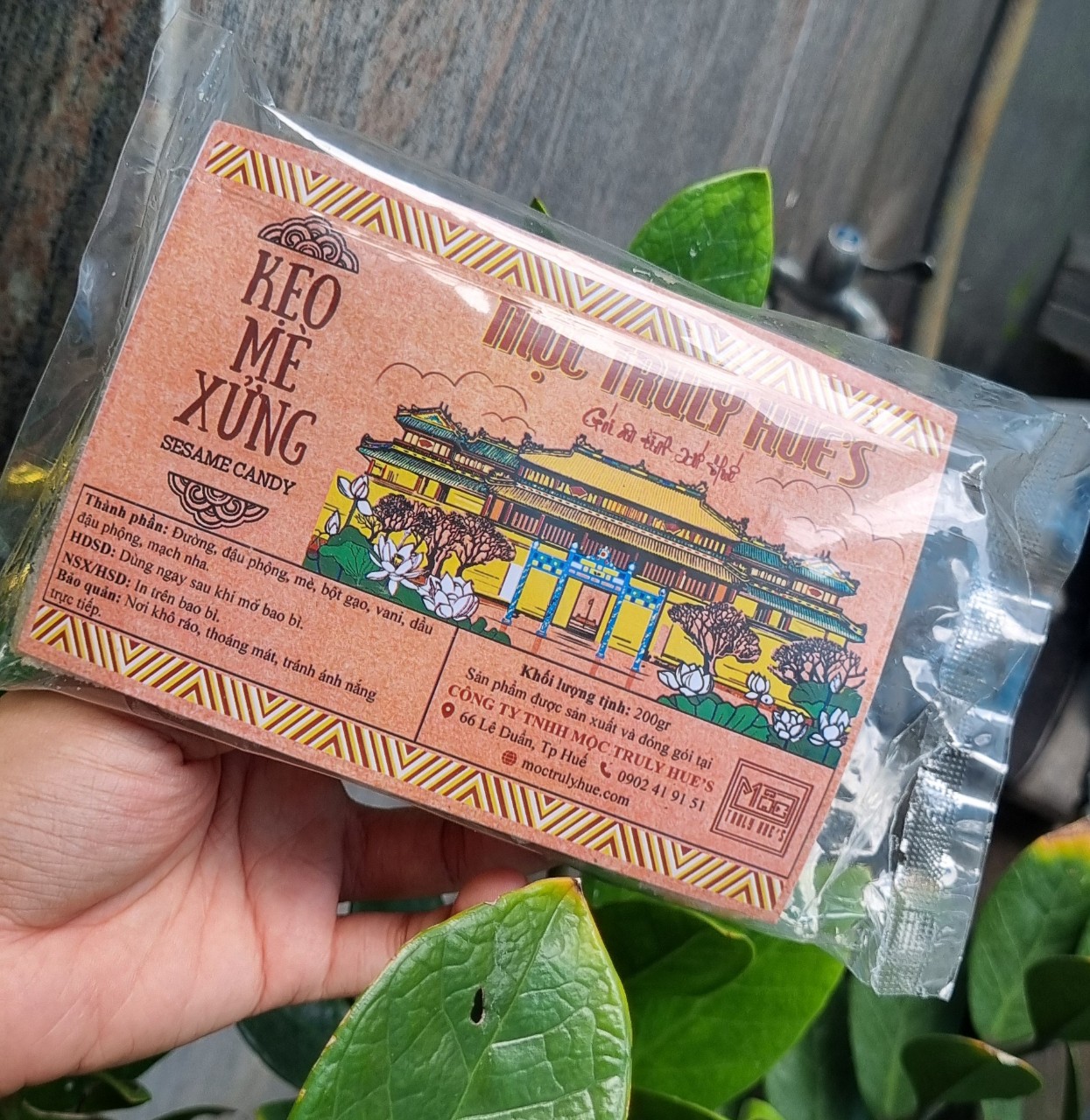 Kẹo Mè Xửng giòn 200gram - đặc sản xứ Huế
