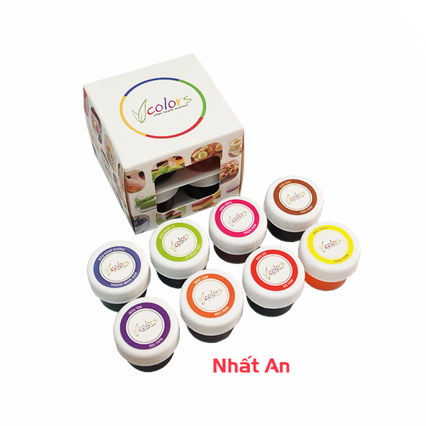 Set 8 màu thực phẩm v color