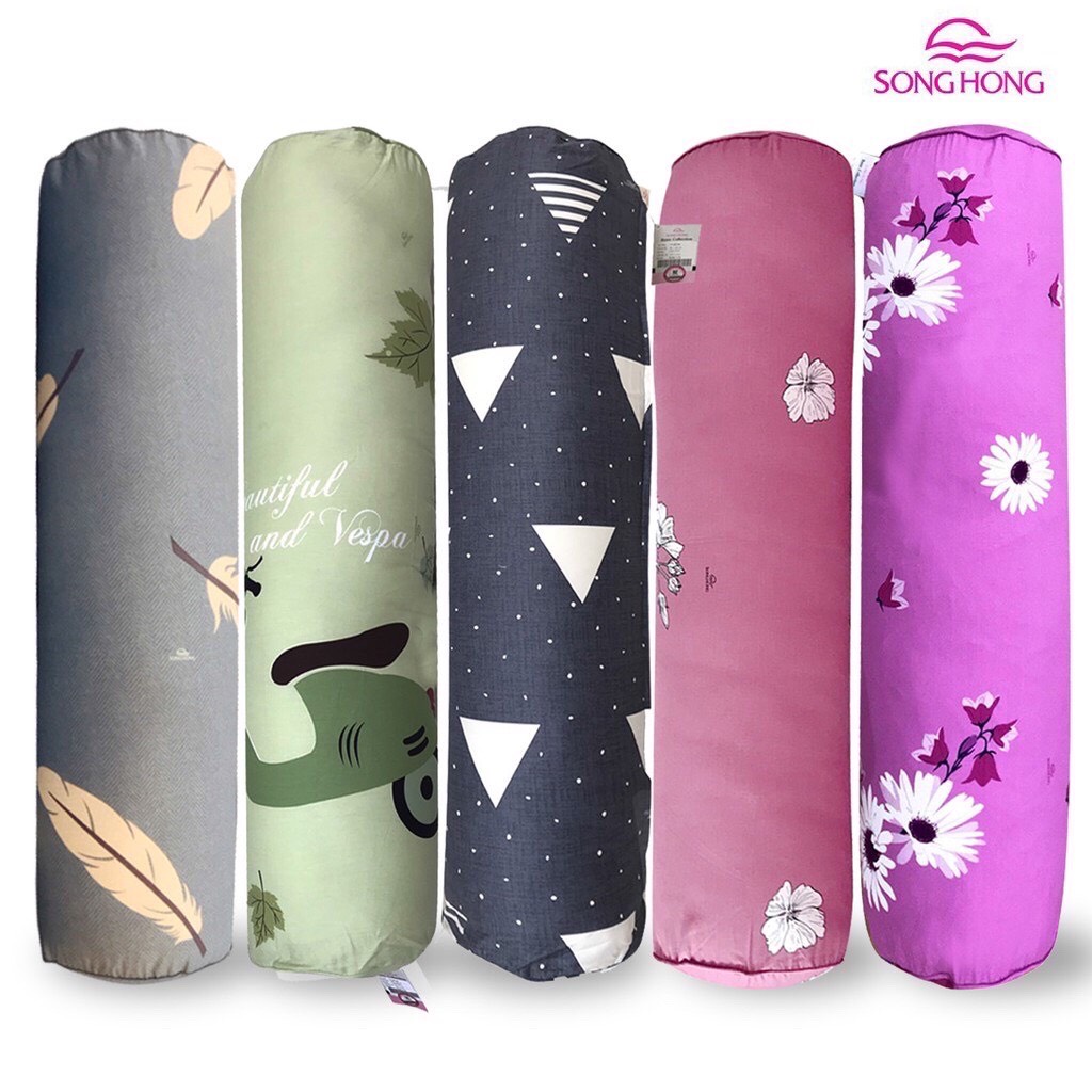 Vỏ gối ôm Sông Hồng 38cmx100cm