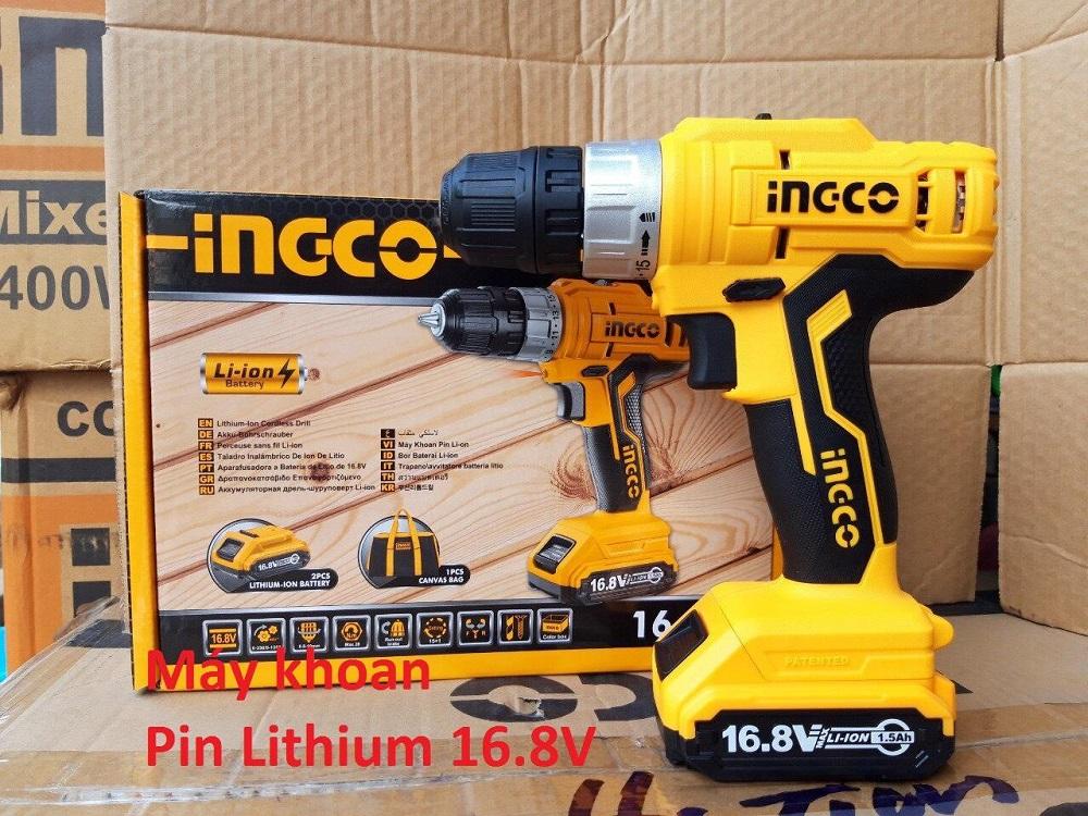 Máy khoan dùng pin Lithium 16.8V Ingco CDLI1612 (2 PIN VÀ 1 SẠC)