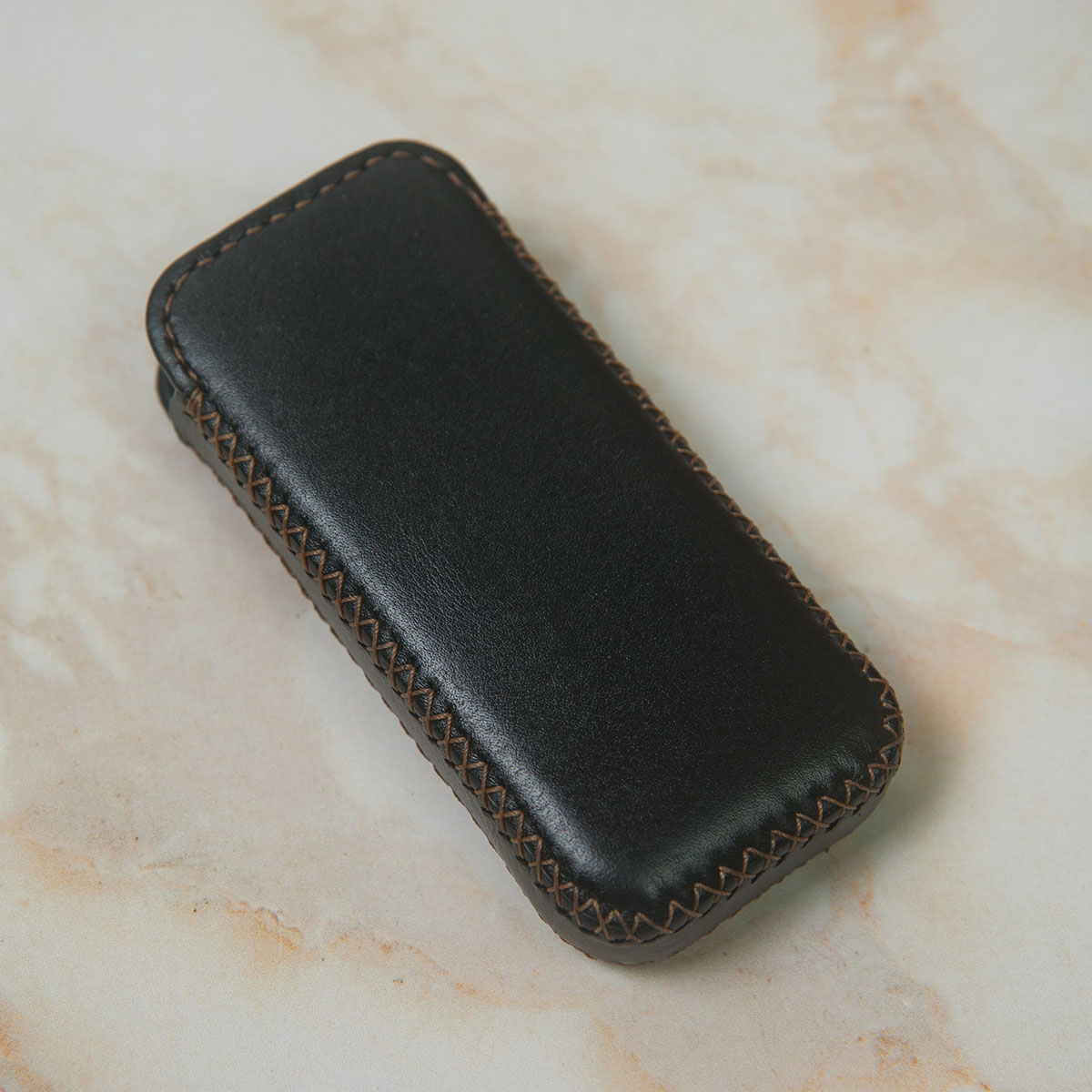 Bao da nokia 8800 handmade - Da thật nhập khẩu - FREE khắc Laser
