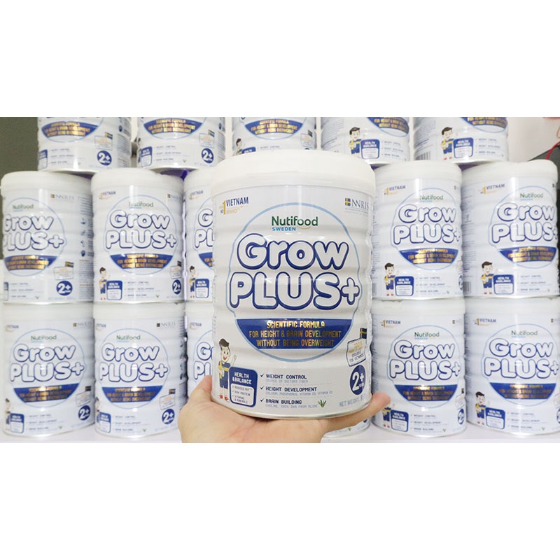 [Date 3.2025] Sữa Bột Nutifood GROW PLUS TRẮNG cho trẻ béo phì Lon 850g (trẻ 2 tuổi trở lên)