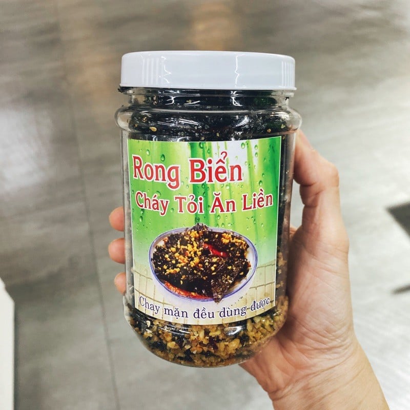 ( GIÁ SỈ ) 1 Hủ Rong biển cháy tỏi ớt ăn là ghiền ( 70g/ hủ) sỉ, dạo, ăn vặt, ăn liền, combo, nhà làm, tết, nguyên liệu, vào bếp, làm bánh, nấu ăn, sấy khô, sấy dẻo, sấy giòn, tảo, tảo biển, rong nho, heo, bò, gà, tôm, mứt,