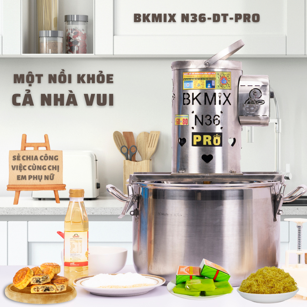 Nồi sên nhân BKMIX 3.0KG N36-DT-PRO (điều tốc)