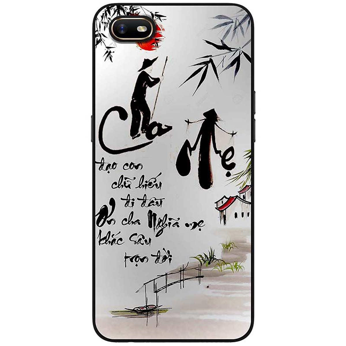 [HCM]Ốp lưng dành cho Oppo A1k mẫu Thư pháp cha mẹ