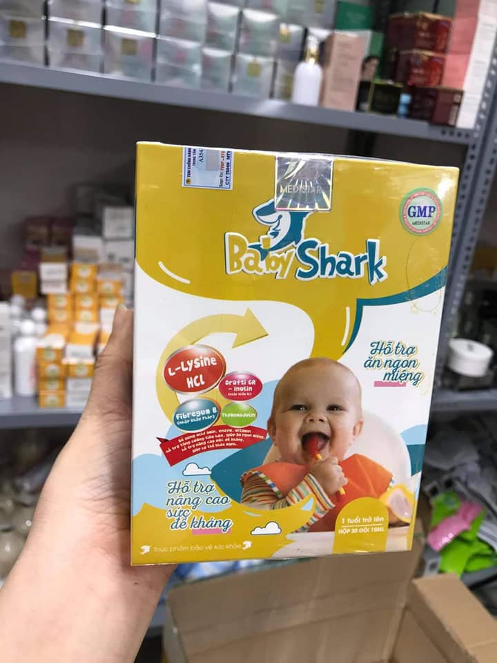 [HỘP 30 GÓI]Siro Ăn Ngon, Hết Táo Bón, Tăng Cân Tự Nhiên Baby Shark CAM KẾT CHÍNH HÃNG[Chính Hãng]