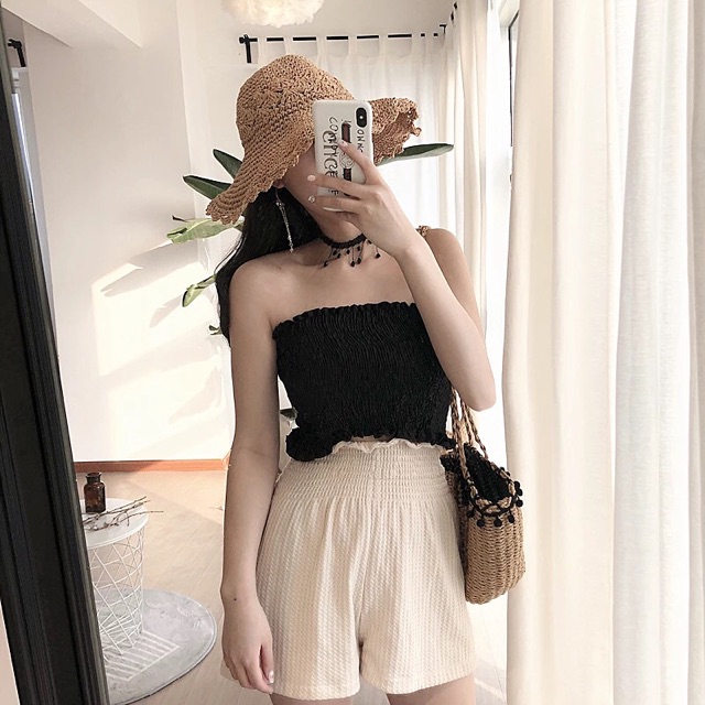 [HCM]Áo ống voan nhúng