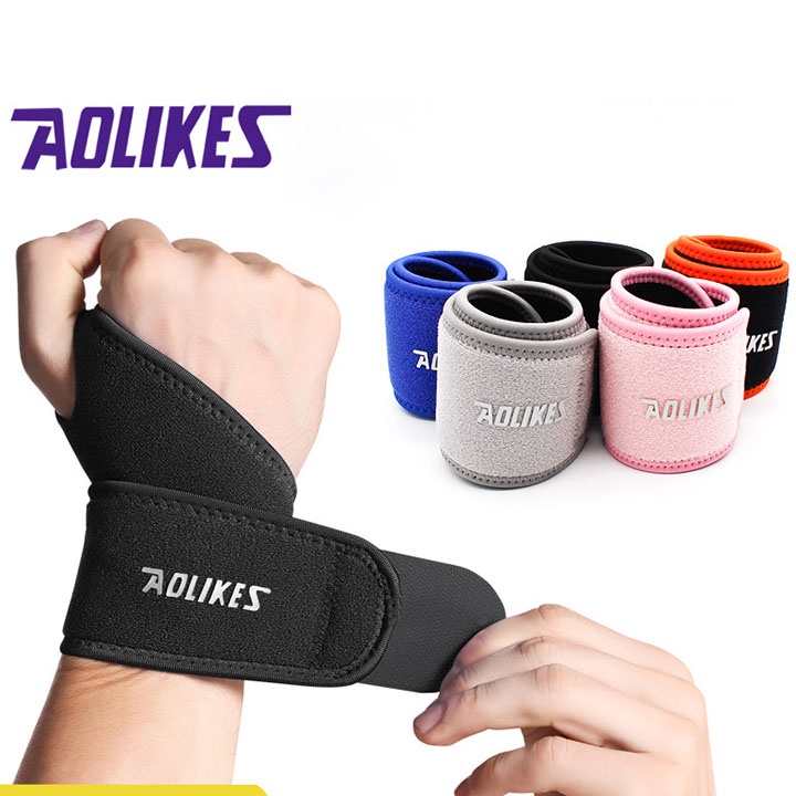 Băng bảo vệ cổ tay tránh chấn thương AOLIKES A33 xỏ ngón- Băng cổ tay hổ trợ chơi thể thao