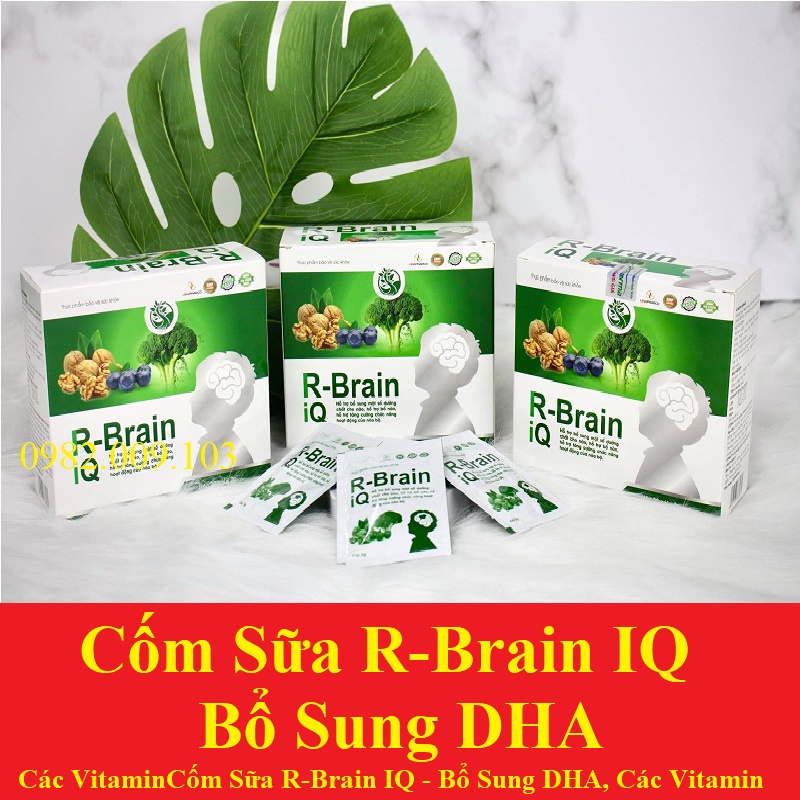 Trí não r-brain iq dha giúp bé thông minh, phát triển toàn diện tập trung học tập