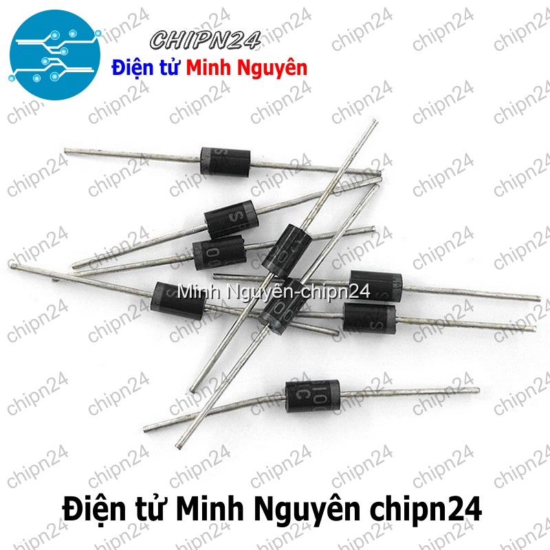 [5 con] (K472) Diode SR3100 DIP DO-27 3A 100V (SR 3100) [Diode Schottky] - HH004397