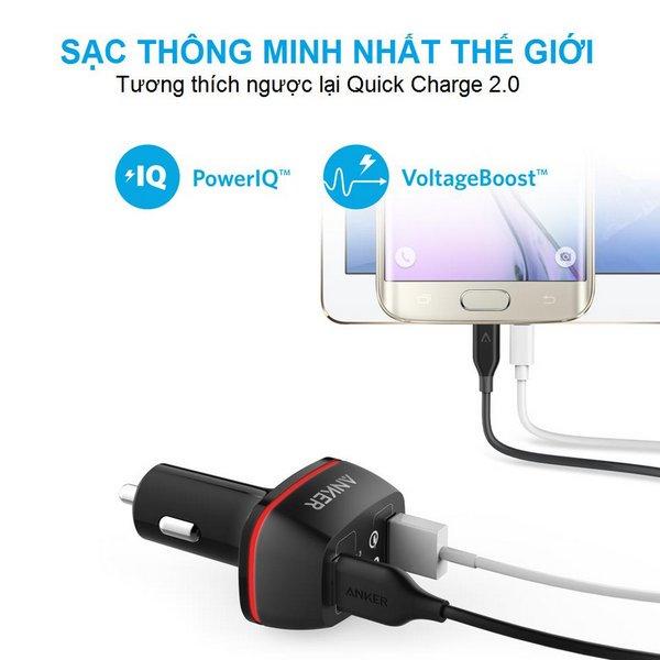 Sạc Xe Hơi Anker PowerDrive+ 42w
