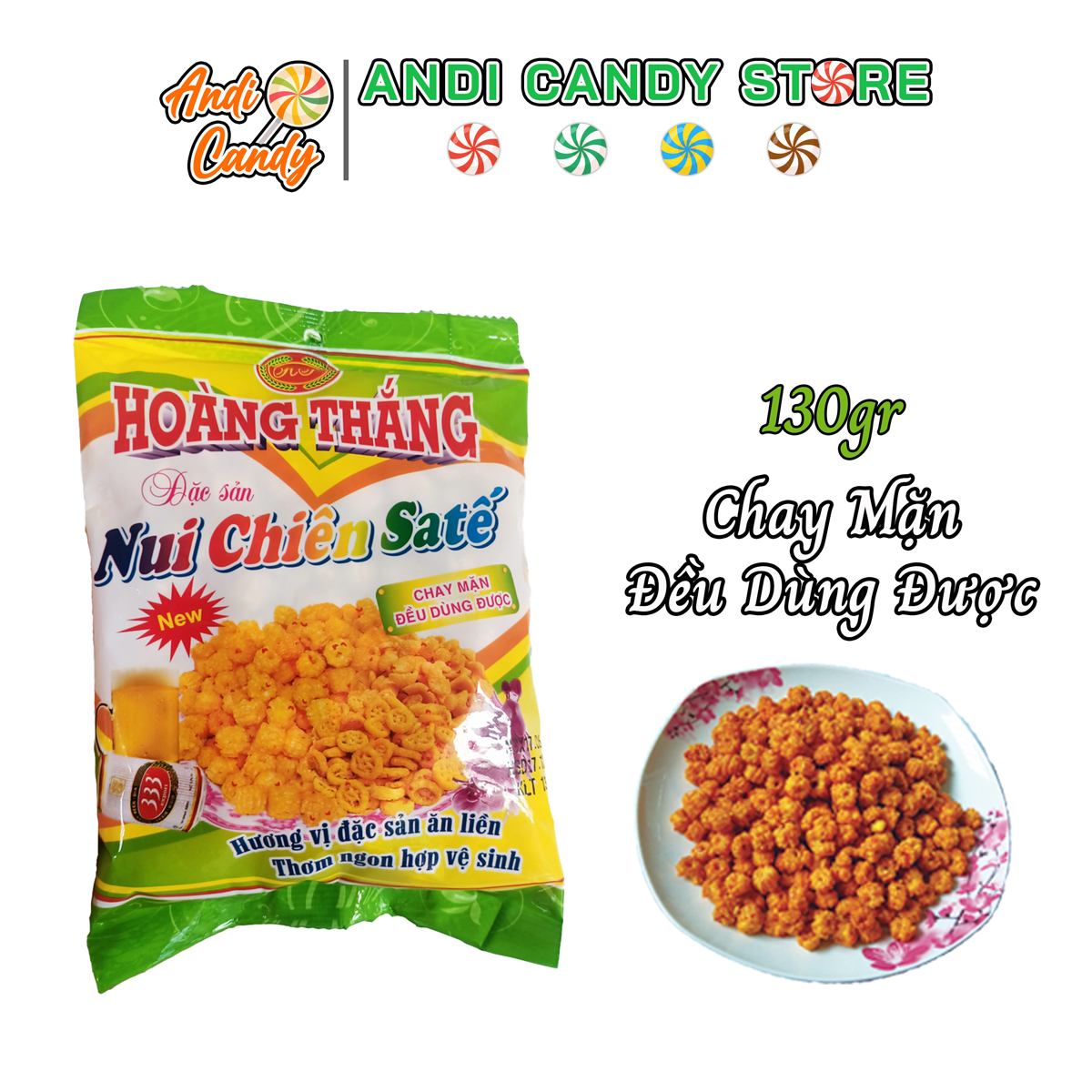 Snack Nui Chiên Satế Hoàng Thắng