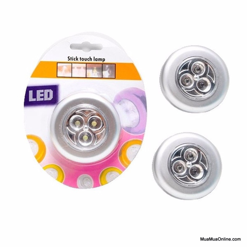 ĐèN Led DáN TườNg 3 BóNg - Nhấn Để Bật Tắt