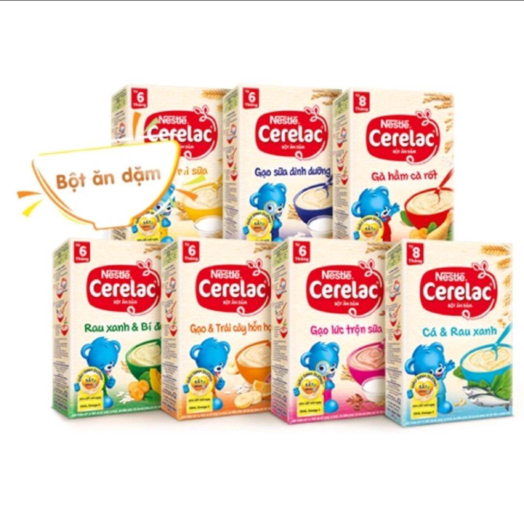 Bột ăn dặm Nestle Cerelac Gạo lức trộn sữa (hộp giấy 200gr)