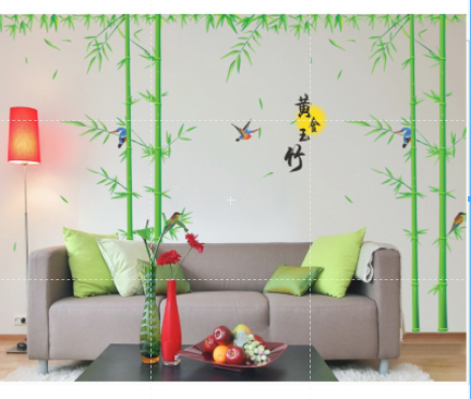 [HCM]Decal dán tường 2 cây tre