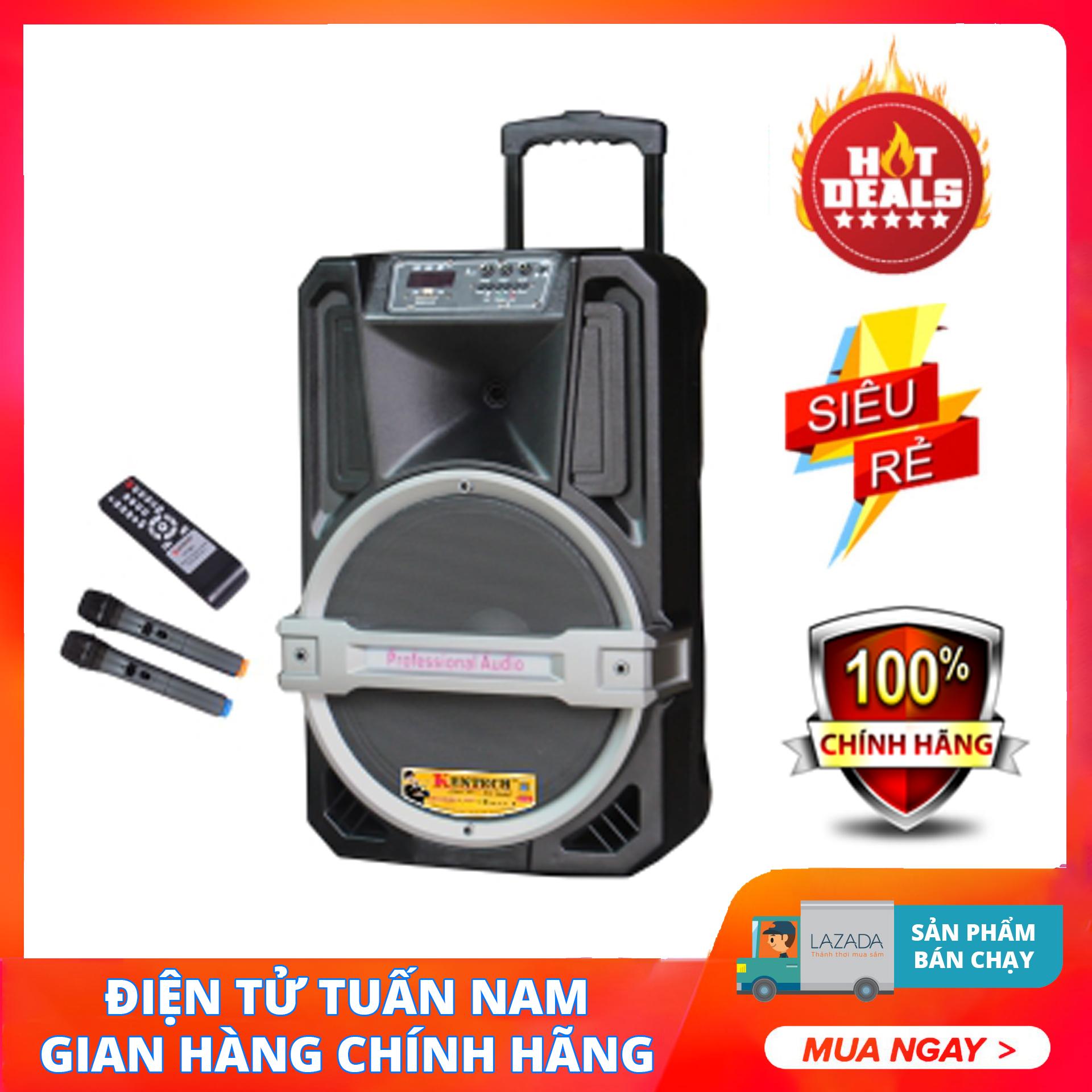 [HCM][Trả góp 0%]Loa kéo bluetooth KENTECH KT-407TA (4 Tấc)