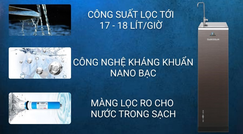 Máy lọc nước RO Daikiosan DXW-33009G 9 lõi