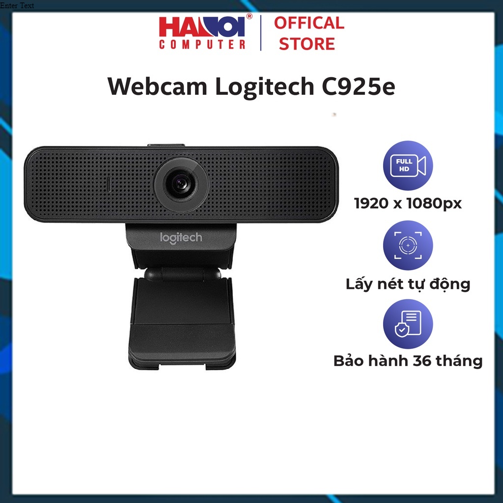 Webcam Logitech C925e, gọi video full HD 1080p, độ phân giải cao, lấy nét tự động