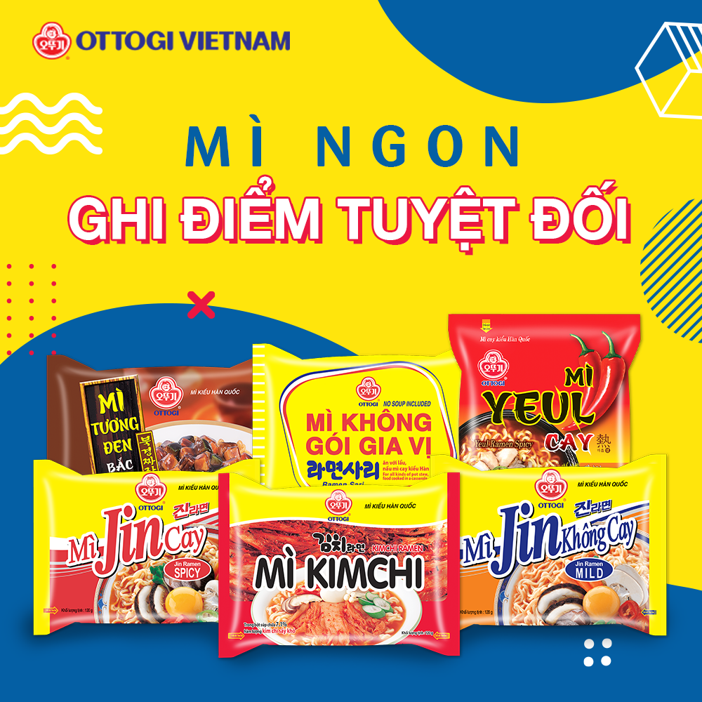 Lốc 8 gói Mì bò hầm Ottogi 120g