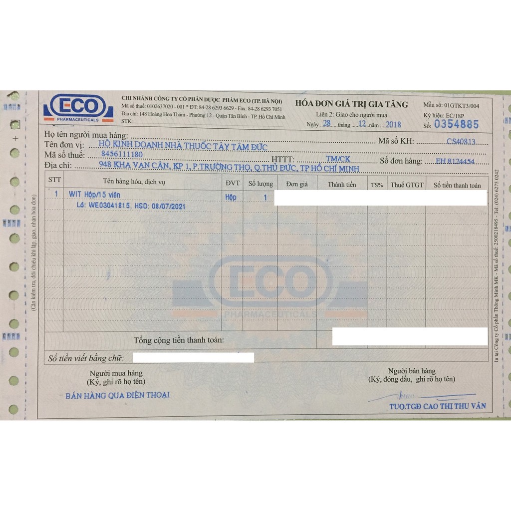 [HCM]WIT 15 viên - Viên uống bổ mắt