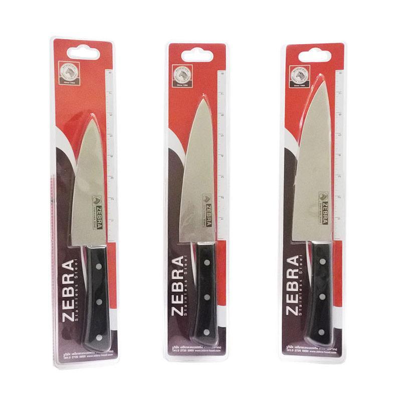 Dao Inox 304 Zebra Chef 8  Cao Cấp 100224 32cm