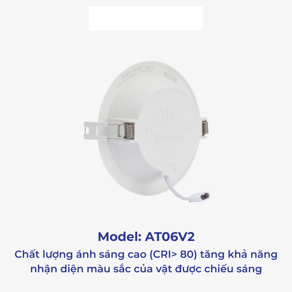 Đèn LED âm trần Rạng Đông 7W Փ90, SAMSUNG chipLED