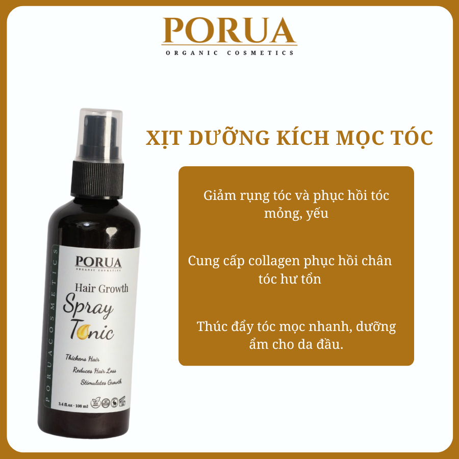 100ml porua hair growth stimulator spray