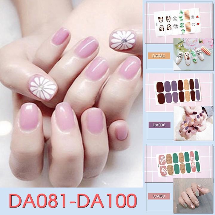 Sticker dán trang trí móng tay họa tiết dễ thương mã DA081 - DA0100