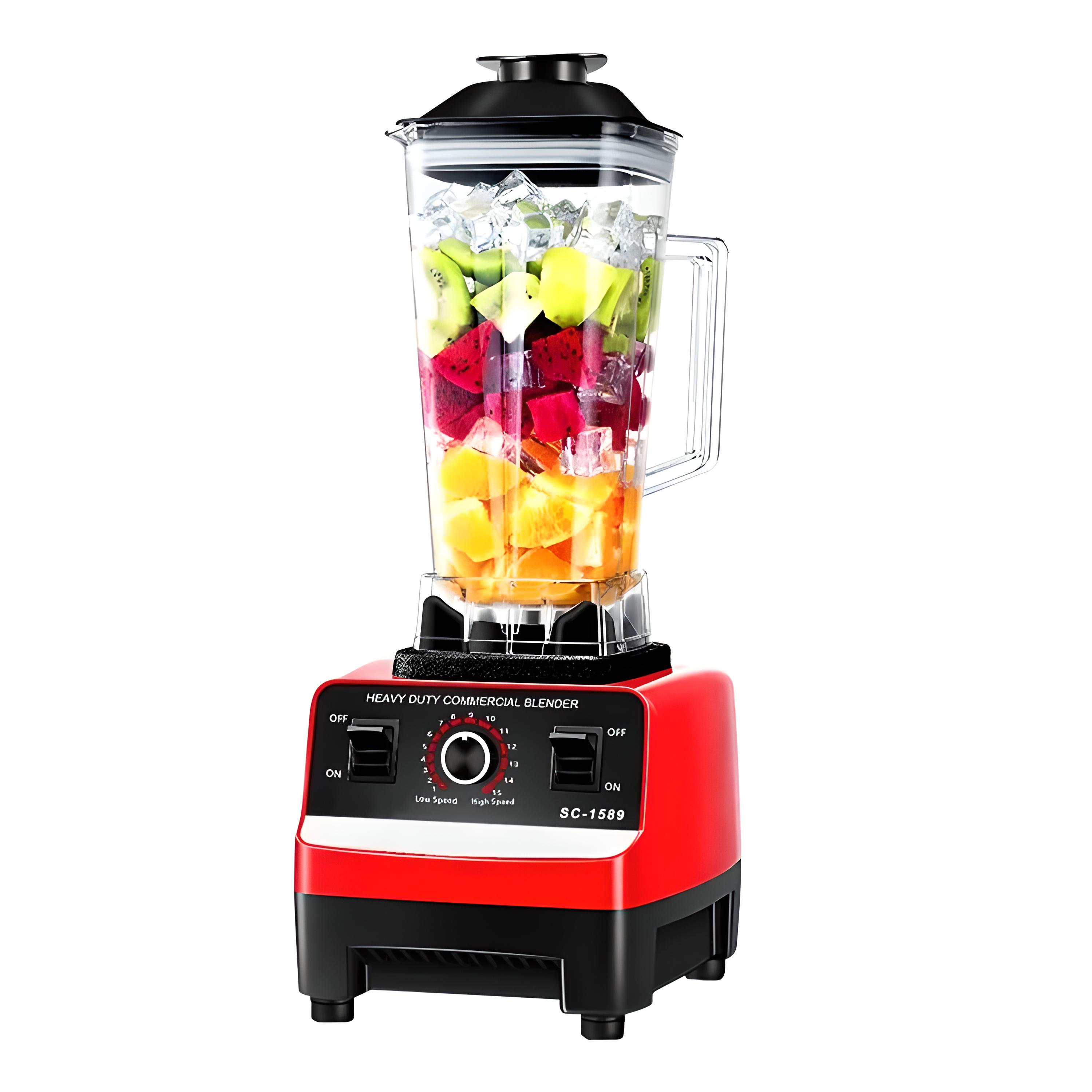 Máy xay sinh tố công nghiệp kaw silver crest sc-1589 công suất 4500w 2 cối xay dung tích lớn, tiện dụng