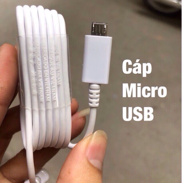 cáp sạc nhanh cho samsung micro usb CÁP XỊN LÕI ĐỒNG