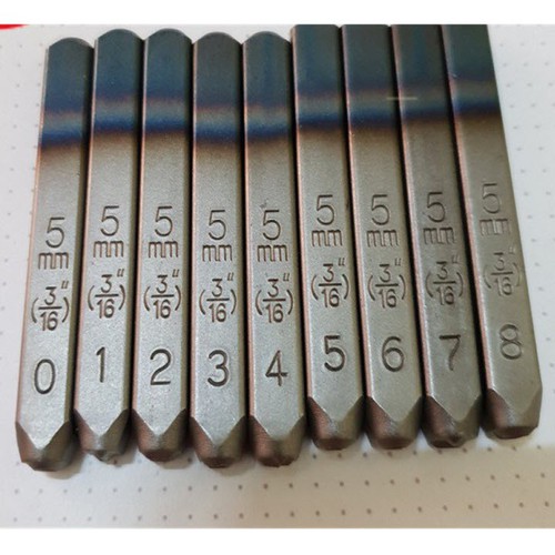 Bộ đóng số đục số 5mm-XUÔI