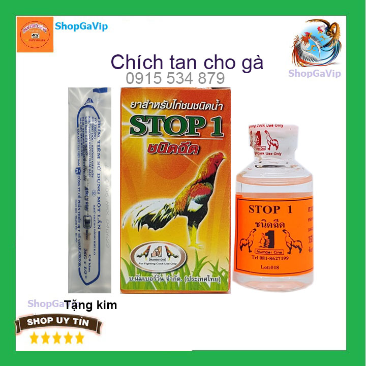stop 1 (stop1) tri tan cho gà sau đá chai 10ml [ShopGaVip]