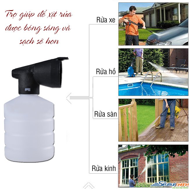 Bình phun bọt xà bông, bọt tuyết cho Máy rửa xe
