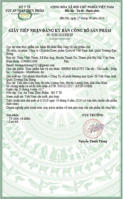 Cần tây GREEN BEAUTY giảm cân