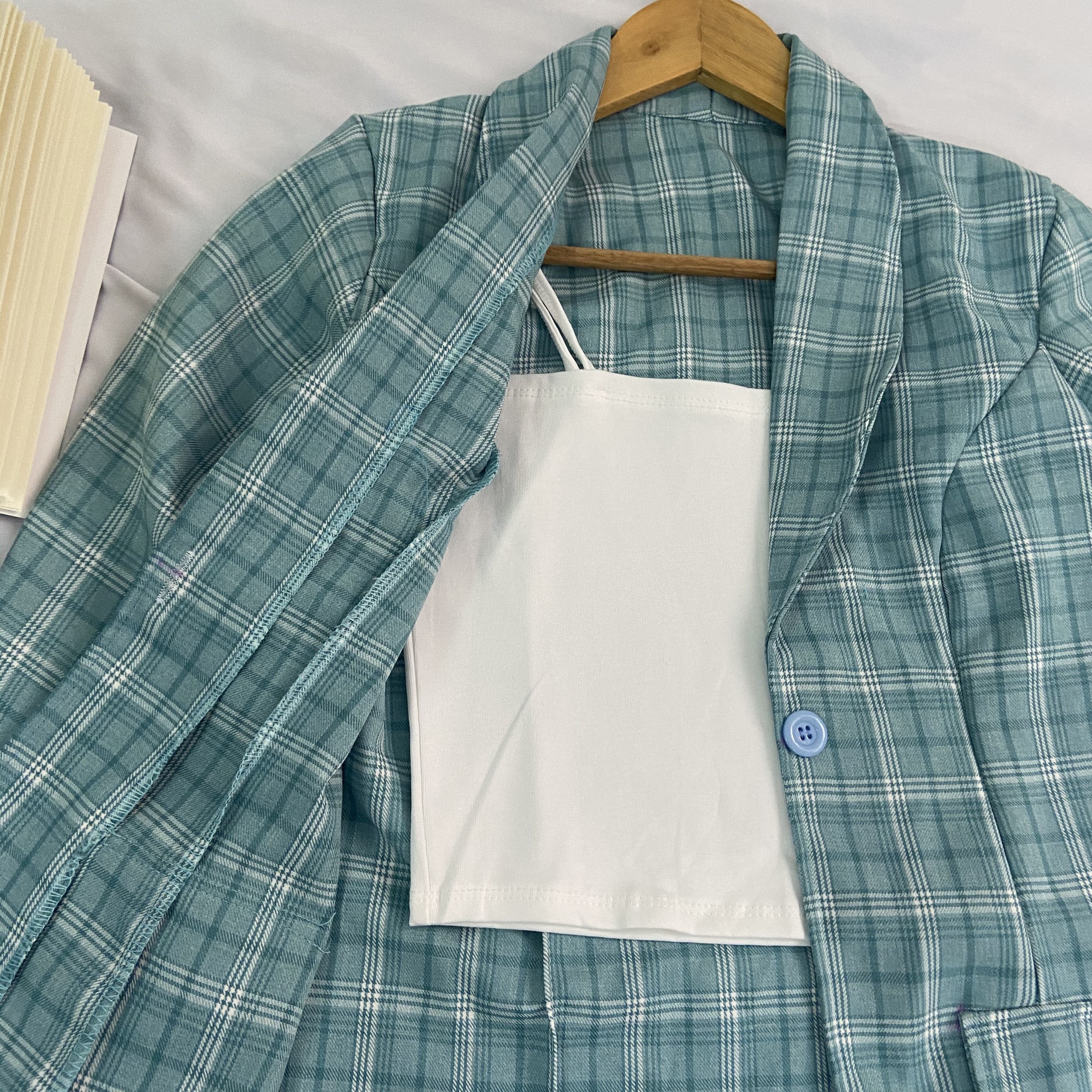 [Ảnh Thật] Sét vest ba món vải bố