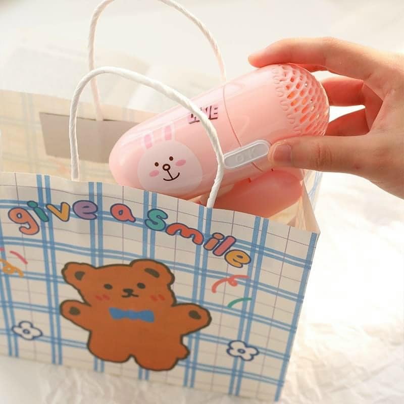 Máy Sấy Tóc Mini Icon Siêu Kute 2 Chế Độ Gấp Gọn