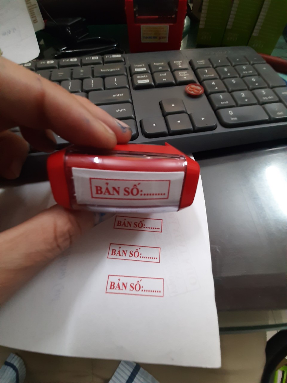 Con dấu BẢN SỐ (Chuẩn thông tư 24 BCA)