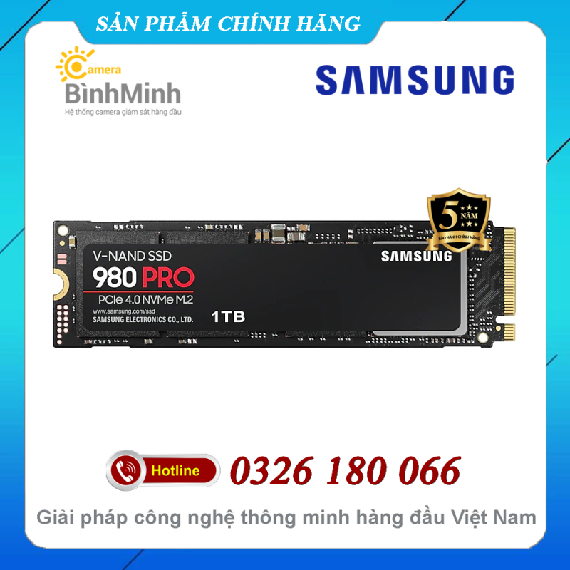 Ổ Cứng SSD 1TB / 2TB Samsung 980 Pro Gen4 x4 NVMe M2 PCIe 2280 (MZ-V8P1T0BW / MZ-V8P2T0BW)