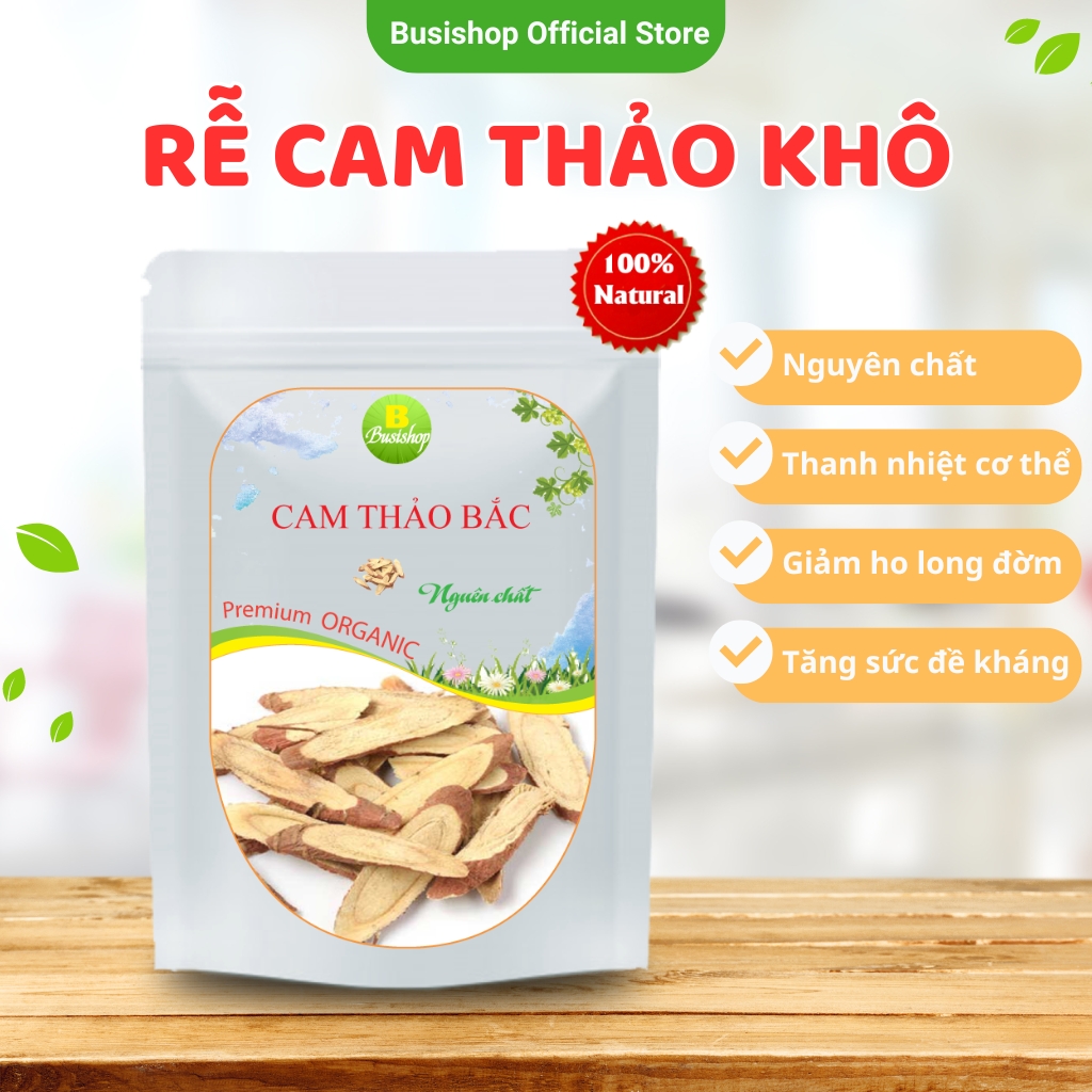 Cam thảo bắc khô 100g, Cam thảo thái lát khô
